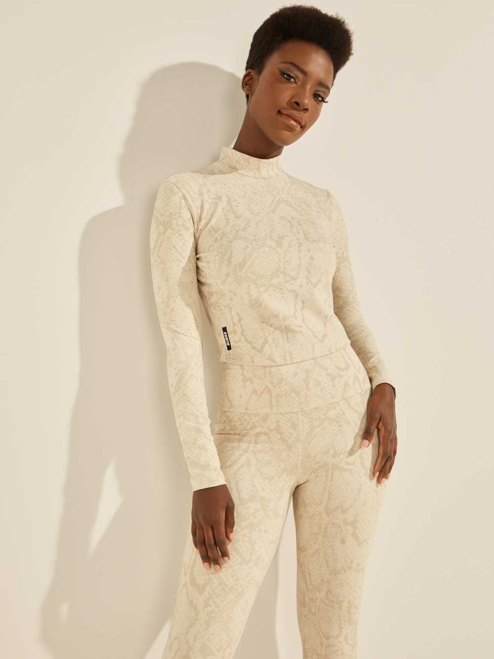 Guess Erin Cropped Top Tilbud Jumpsuit Dame Lyse Gul