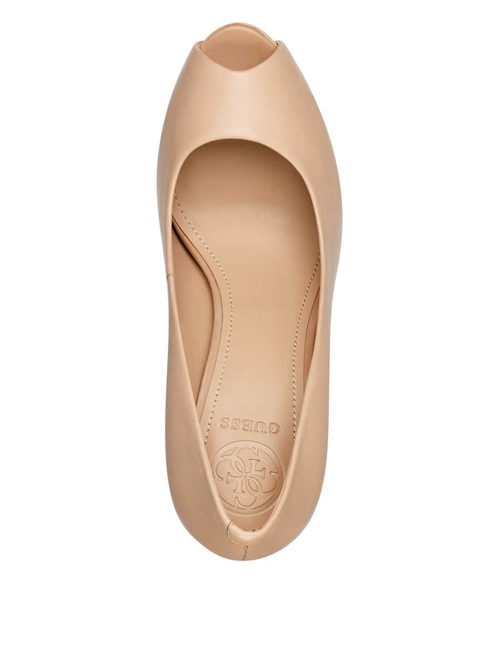 Guess Pumps Norge Honora Peep Ta Platform Pumps Dame Dyp Beige